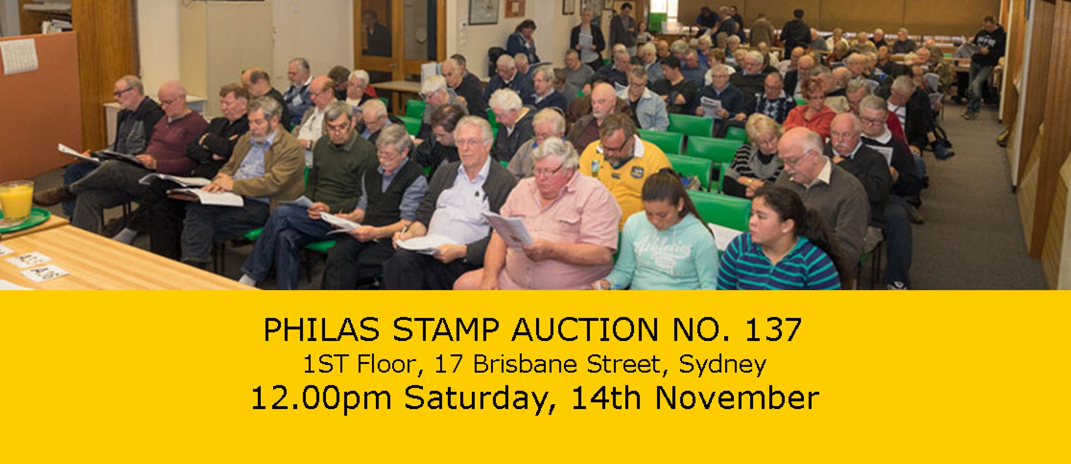 PHILAS Stamp Auction No. 137 - Accommodation Bookings
