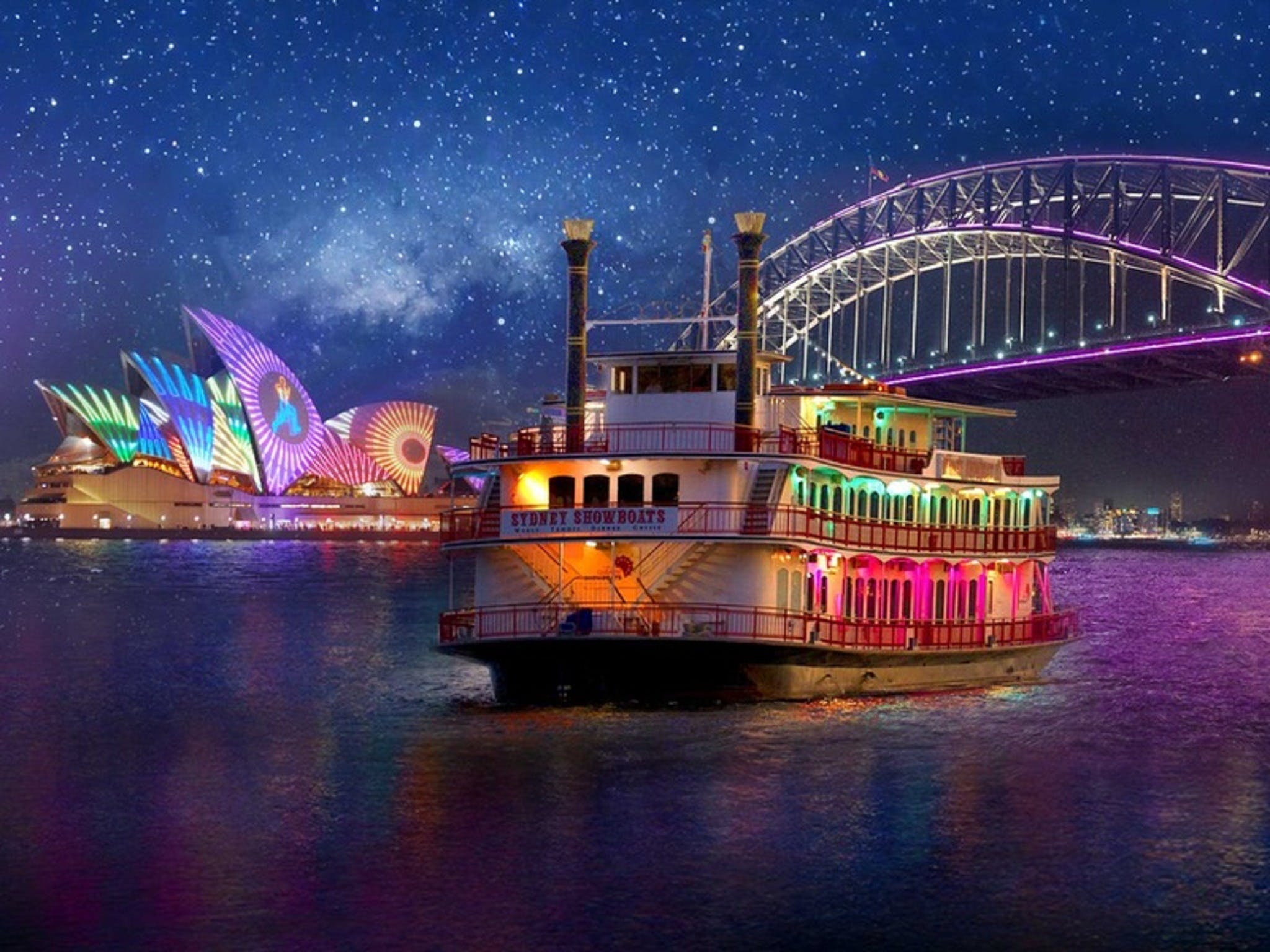 Vivid Sydney Dinner Cruise On Sydney Showboats - thumb 0