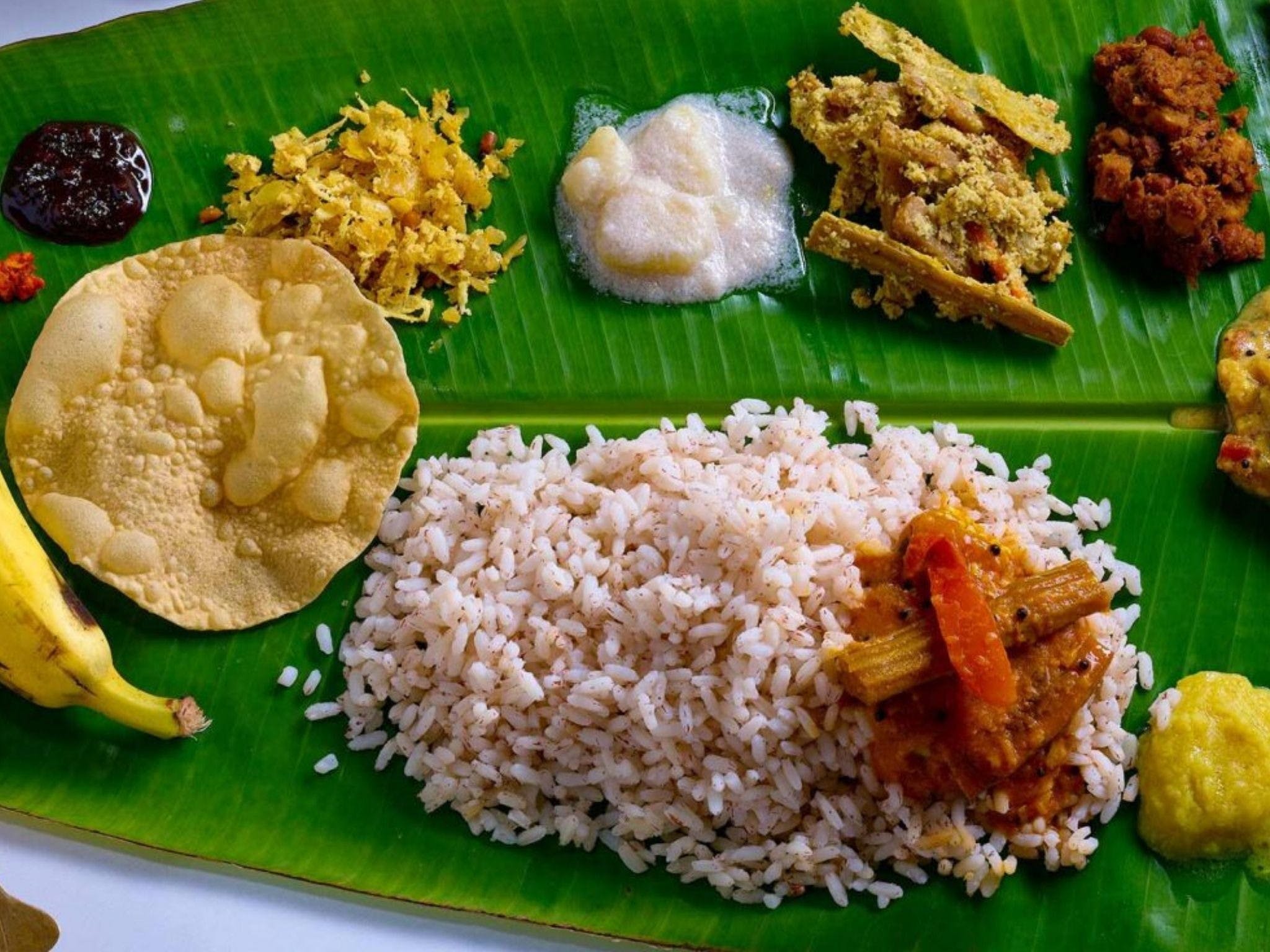 Babaji's Big Fat Keralan banana leaf feast - WA Accommodation