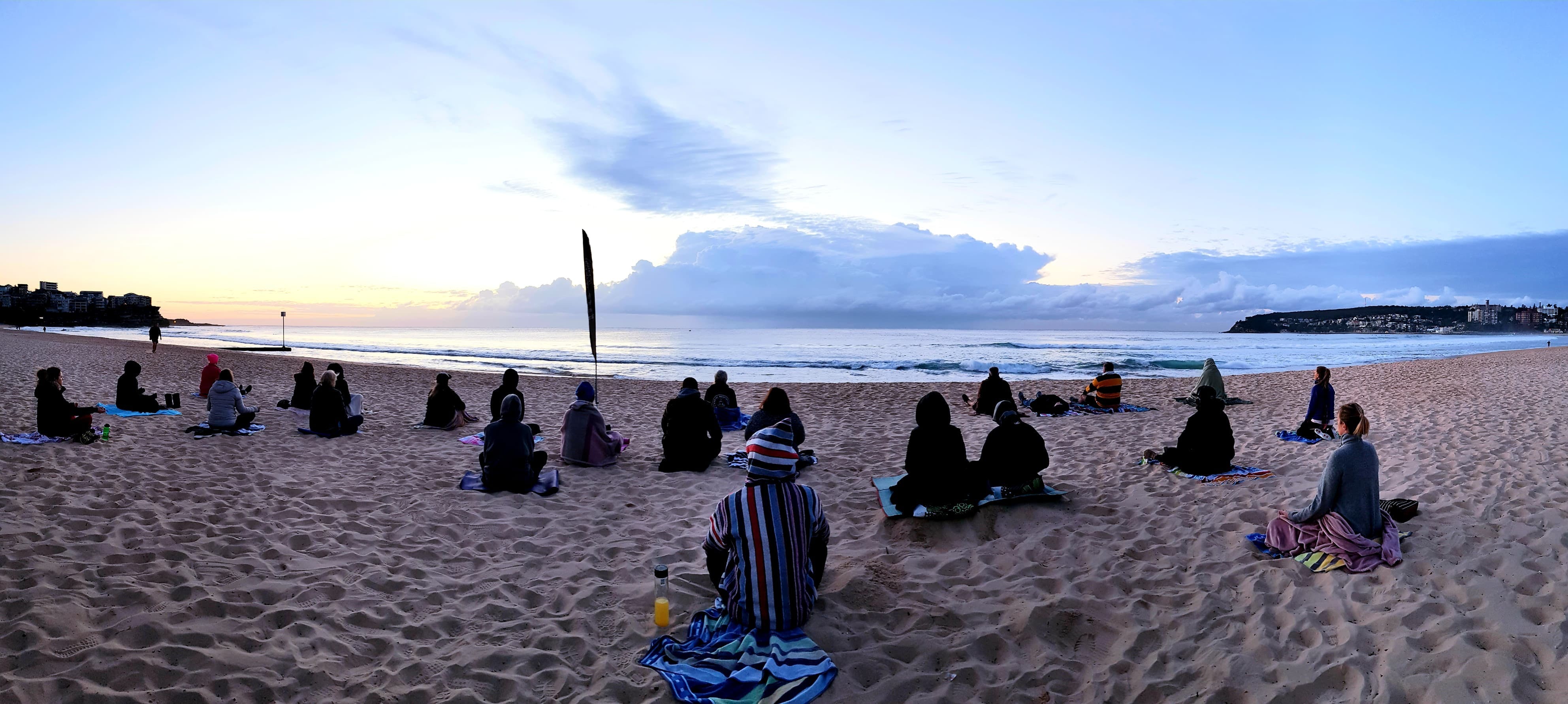 Making Meditation Mainstream Free Beach Meditation Session South Manly - Pubs and Clubs