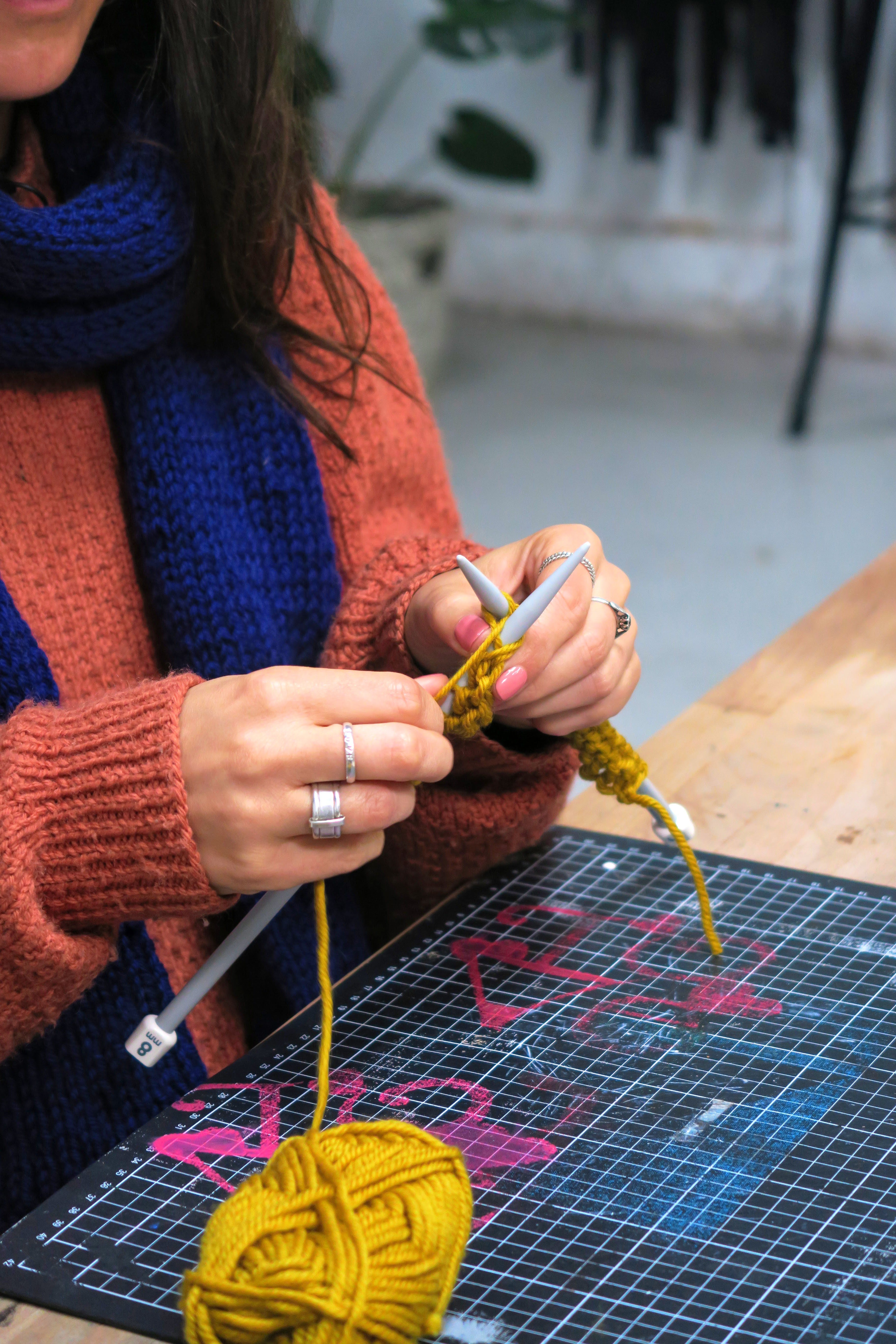 Knit  Sip Make a Cosy Scarf - WA Accommodation