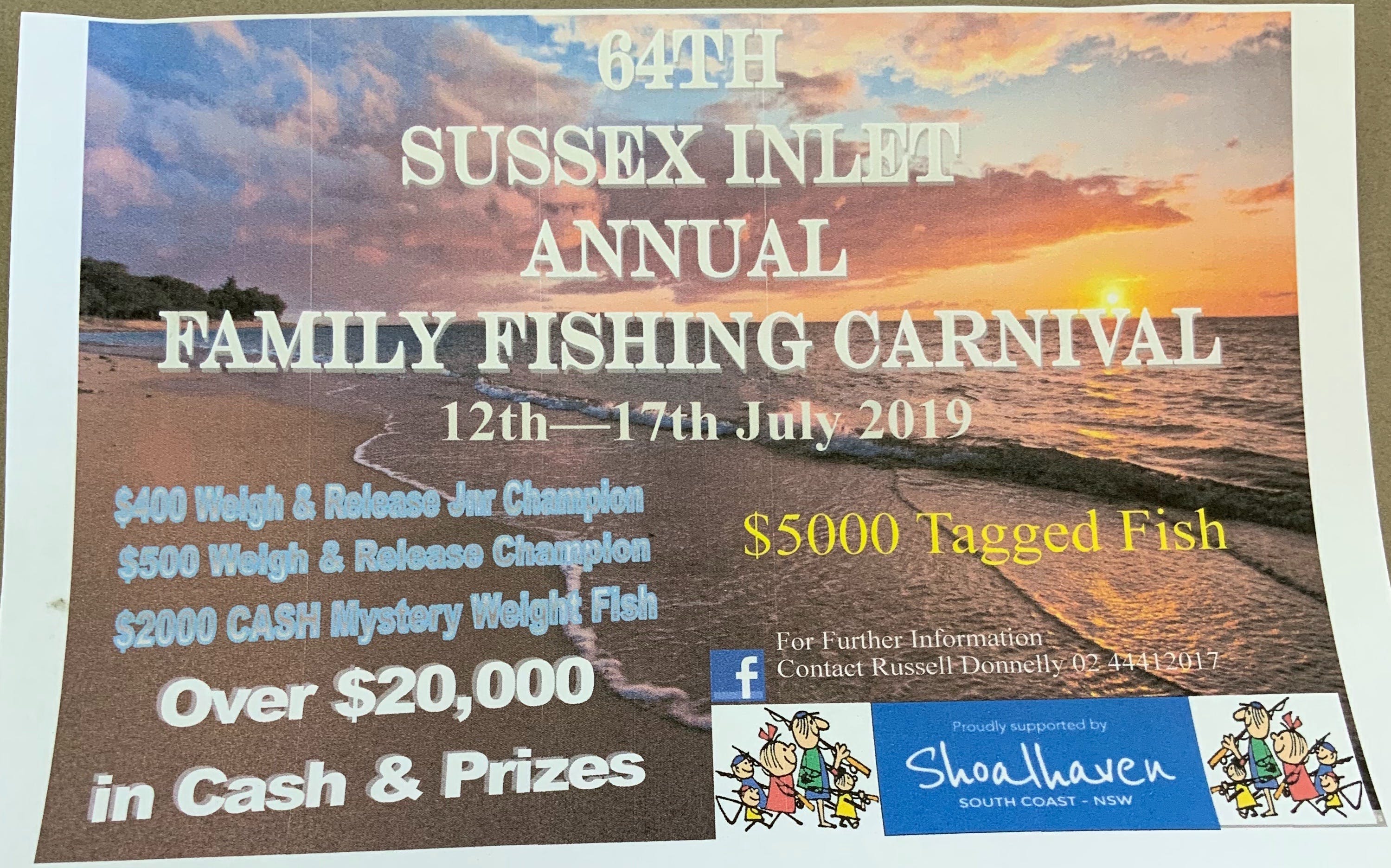 The Sussex Inlet Annual Family Fishing Carnival - Accommodation Main Beach